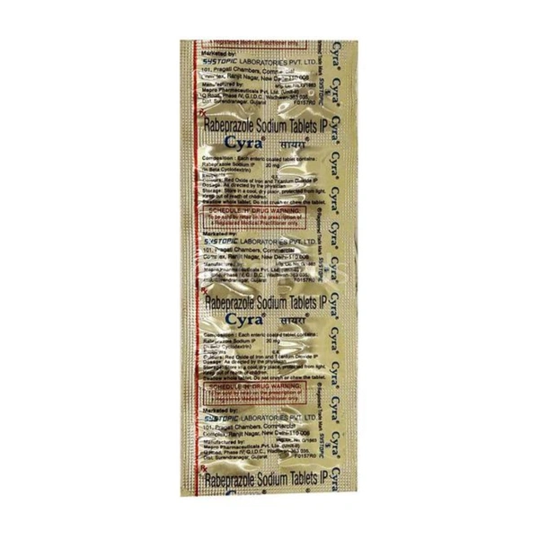 Rx CYRA-1X10 TABLETS - 1X10 TABLETS