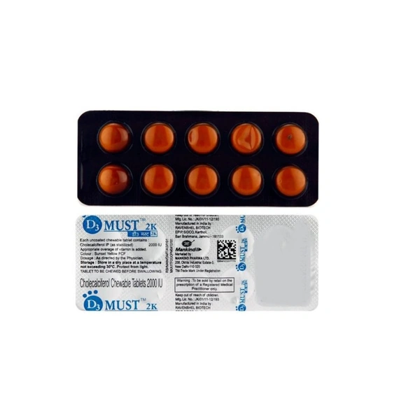 Rx D3 MUST 2K-1X10 TABLETS - 1X10 TABLETS