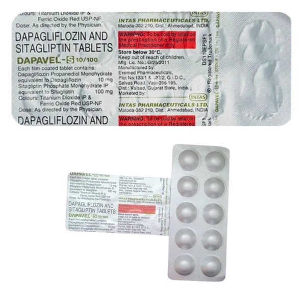 Rx DAPAVEL S 10/100 - 1X10 TABLETS - 1X10 TABLETS