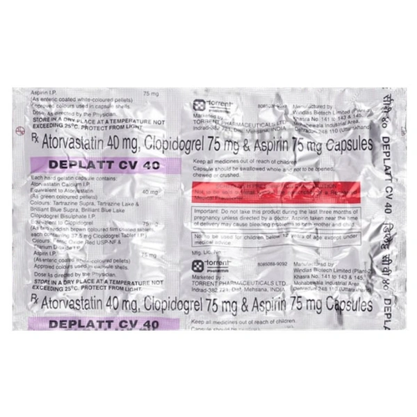 Rx DEPLATT CV 40-1X10 CAPSULES - 1X10 CAPSULES
