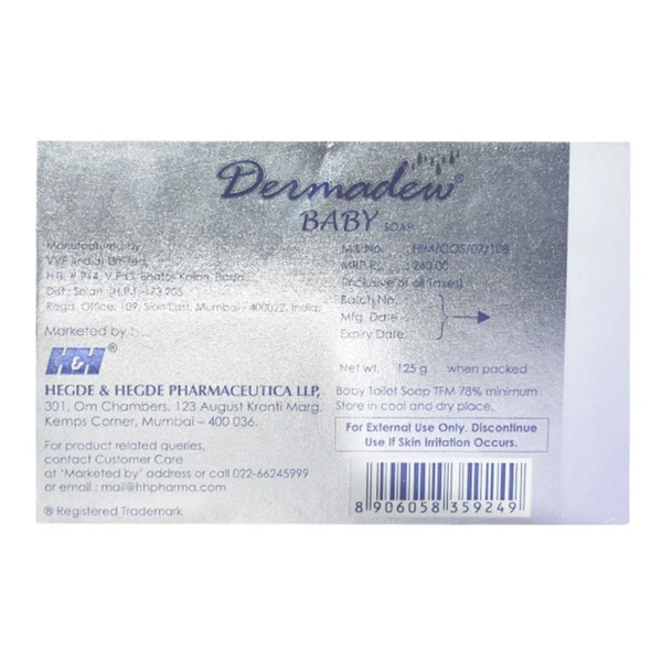 Rx DERMADEW BABY SOAP XL-125GMS - 125GMS