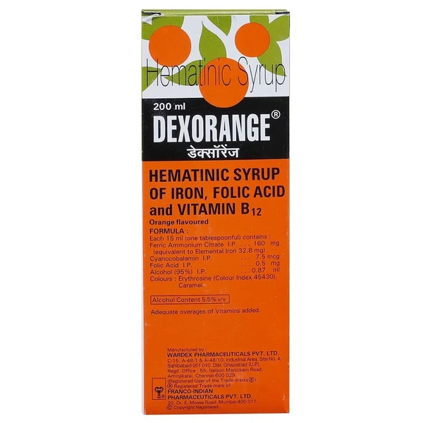 Rx DEXORANGE SYRUP-200ML - 200 ML