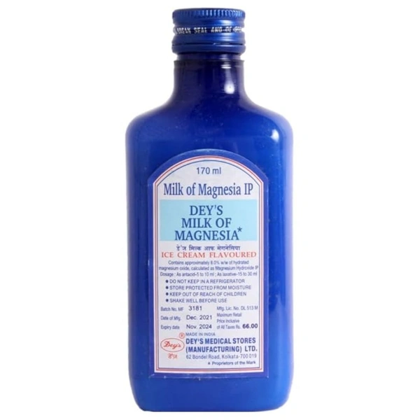 RX DEY'S MILK OF MAGNESIA -170ML - 170ML