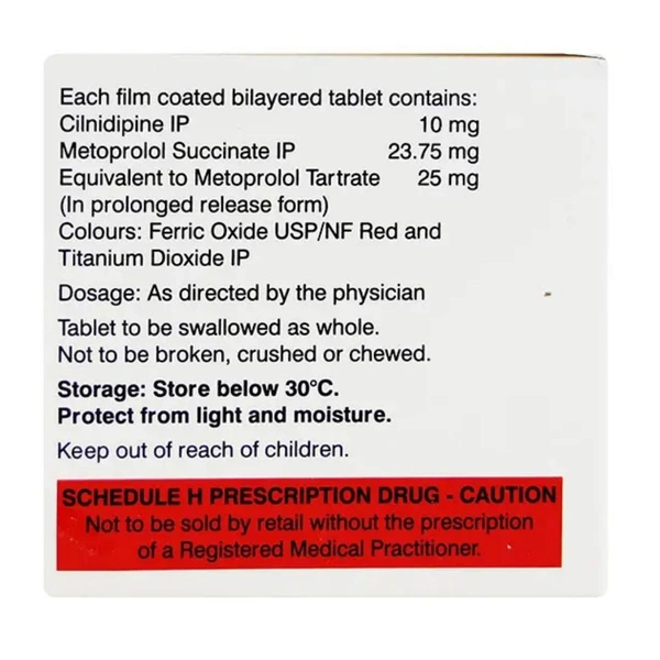 Rx DILNIP M 25-1X10 TABLETS - 1X10 TABLETS