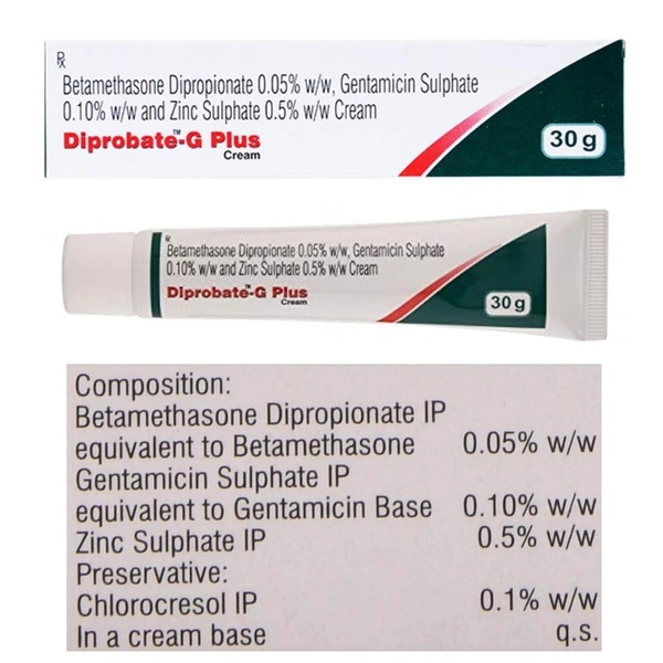Rx DIPROBATE G PLUS CREAM 30GMS - 30GMS