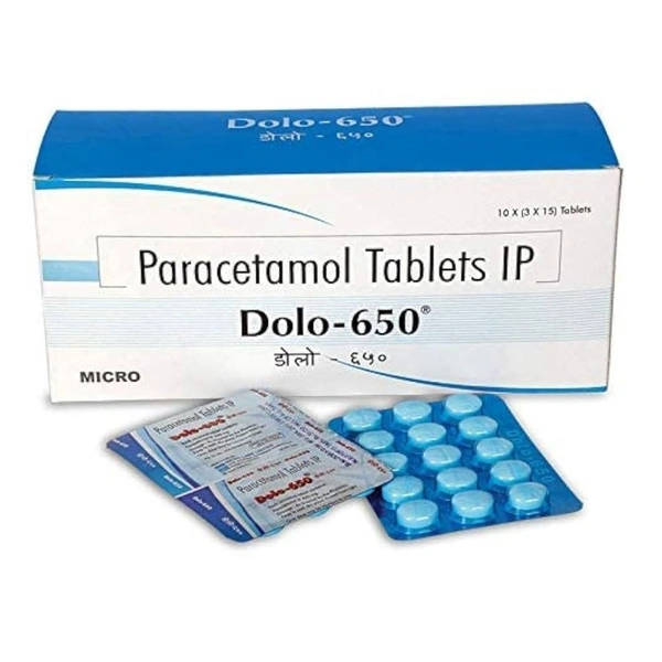Rx DOLO 650-1X15 TABLETS - 1X15 TABLETS