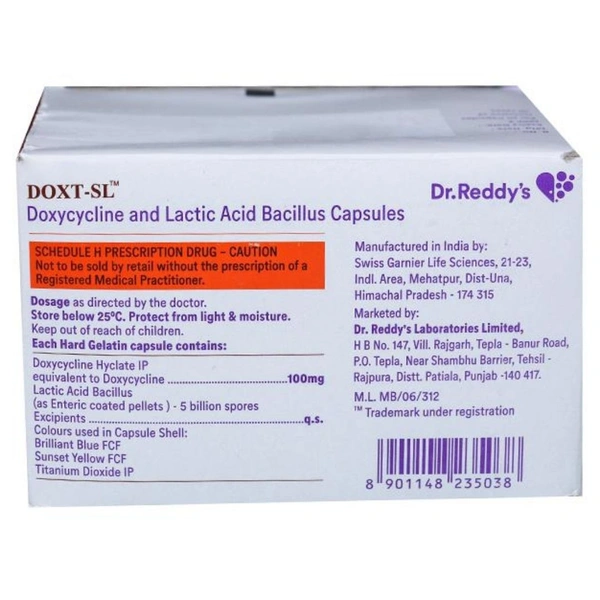 Rx DOXT SL-1X10 CAPSULES - 1X10 CAPSULES