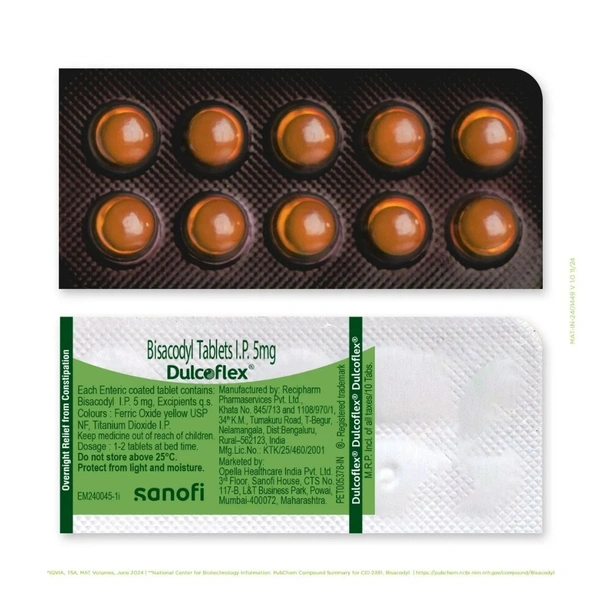 Rx DULCOFLEX-1X10 TABLETS - 1X10 TABLETS