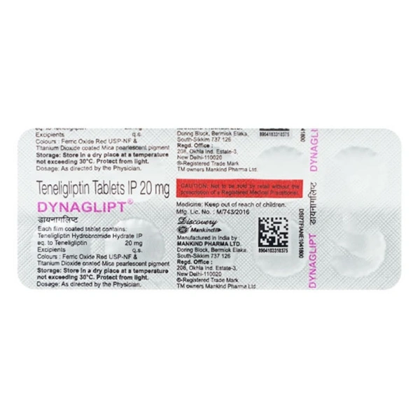 Rx DYNAGLIPT -1X10 TABLETS - 1X10 TABLETS