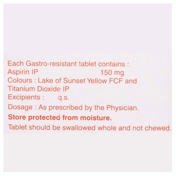 Rx ECOSPRIN 150-1X14 TABLETS - 1X14