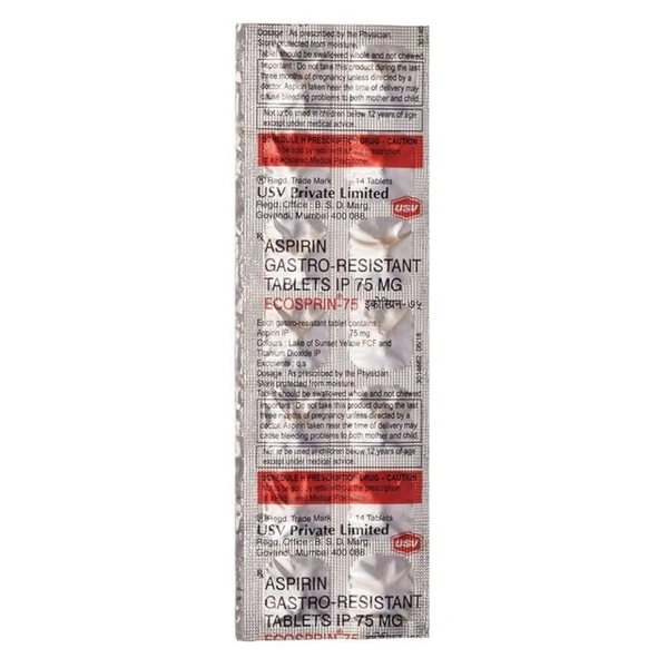 Rx ECOSPRIN 75 1X14 - 1X14