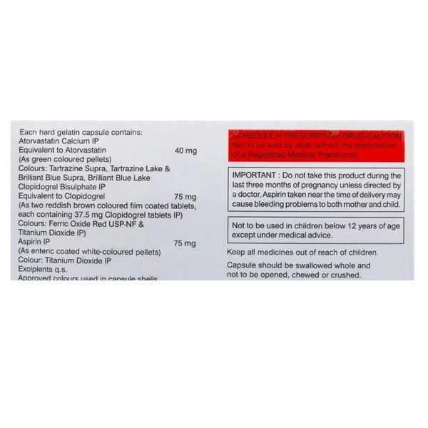 Rx ECOSPRIN GOLD 40-1X15 CAPSULES - 1X15 CAPSULES