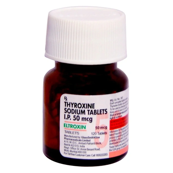 Rx ELTROXIN 50MCG-120 TABLETS - 120 TABLETS