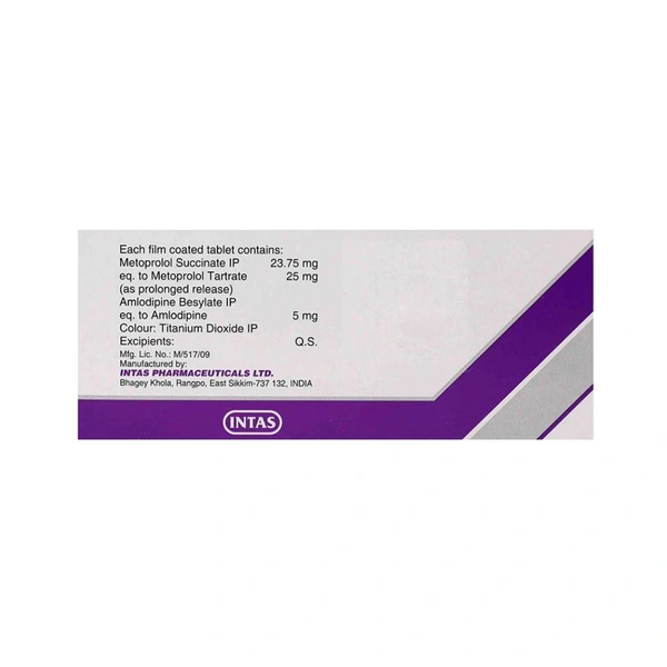 Rx EMBETA AM 25-1X10 TABLETS - 1X10 TABLETS