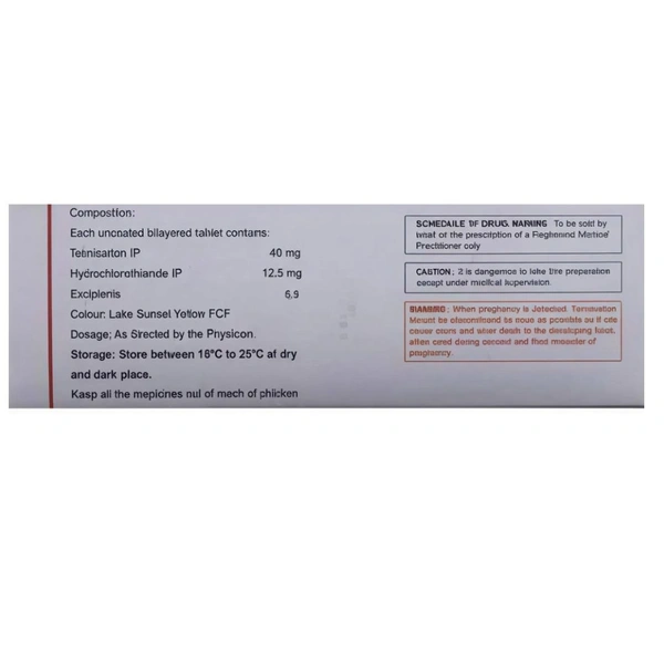 Rx ERITEL H-1X15 TABLETS - 1X15 TABLETS