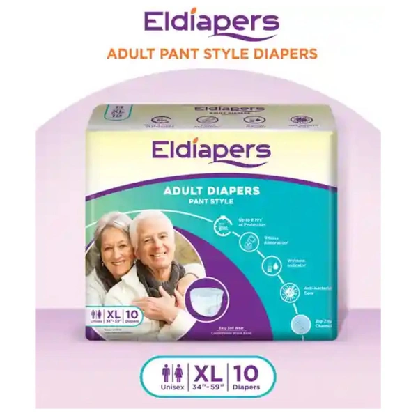 ELDIAPERS-EXTRA LARGE-PANT STYLE-10 PACKING - 10 PACKING