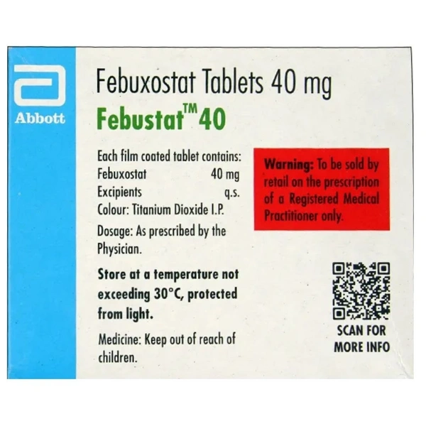 Rx FEBUSTAT 40MG-1X15 TABLETS - 1X15 TABLETS