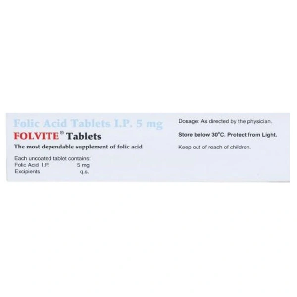 Rx FOLVITE-1X45 TABLETS - 1X45 TABLETS