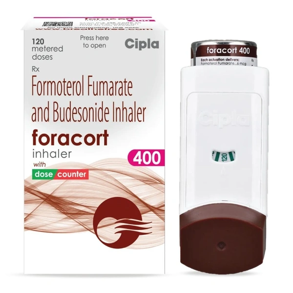 Rx FORACORT 400 INHALER - 120 METRED DOSES - 120 METERED DOSES