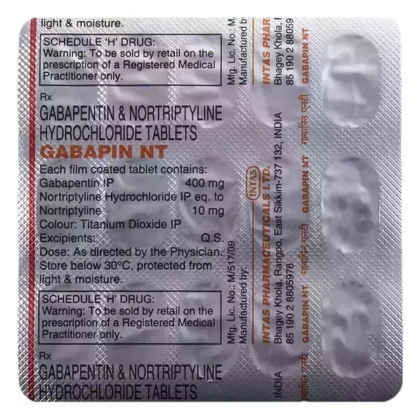 Rx GABAPIN NT-1X15 TABLETS - 1X15 TABLETS