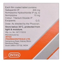 Rx GABAPIN NT-1X15 TABLETS - 1X15 TABLETS