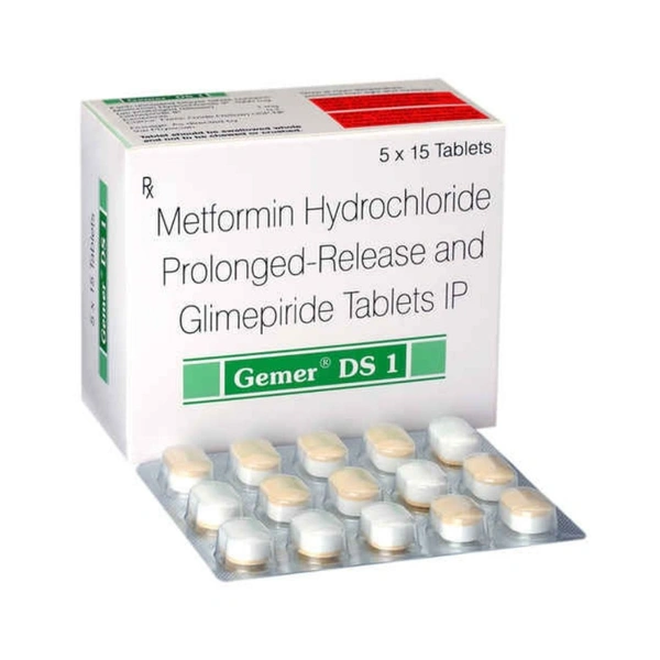 Rx GEMER DS 1-1X15 TABLETS - 1X15 TABLETS
