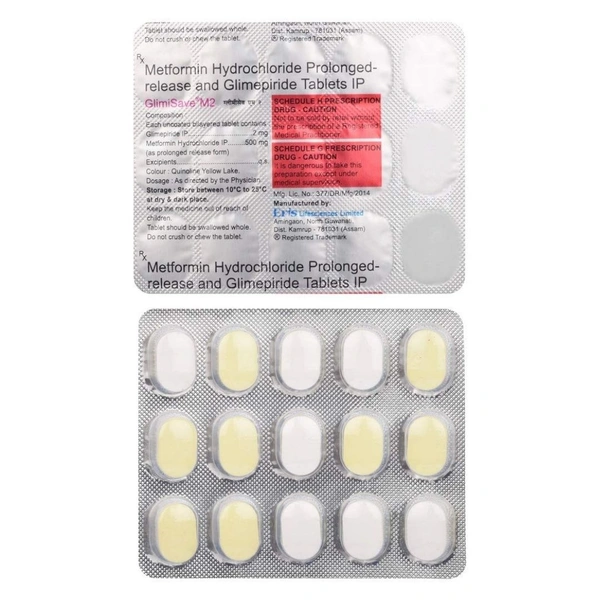 Rx GLIMISAVE M2-1X15 TABLETS - 1X15 TABLETS