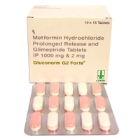 Rx GLUCONORM G2 FORTE-1X15 TABLETS - 1X15 TABLETS