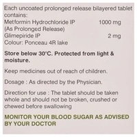 Rx GLUCONORM G2 FORTE-1X15 TABLETS - 1X15 TABLETS