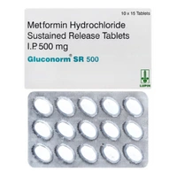 Rx GLUCONORM SR 500-1X15 TABLETS - 1X15 TABLETS