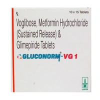 Rx GLUCONORM VG1-1X15 TABLETS - 1X15 TABLETS