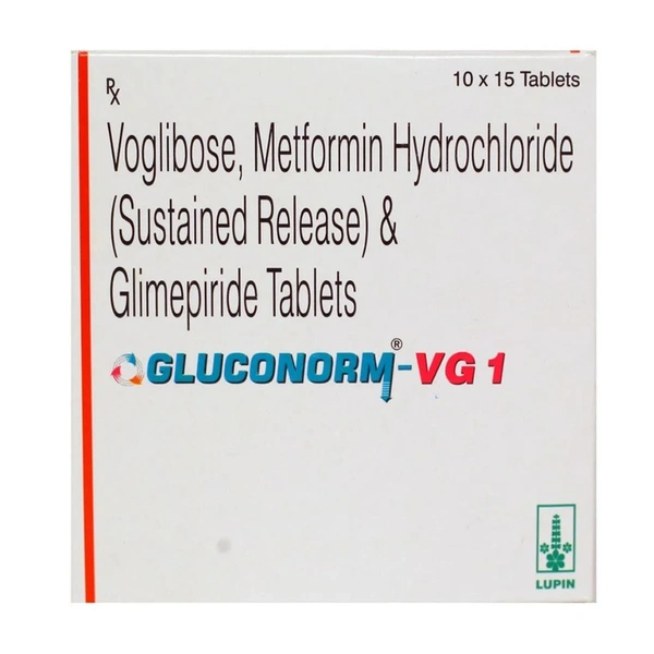 Rx GLUCONORM VG1-1X15 TABLETS - 1X15 TABLETS