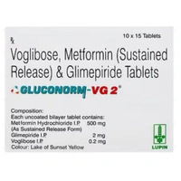 Rx GLUCONORM VG 2-1X15 TABLETS - 1X15 TABLETS