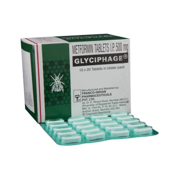 Rx GLYCIPHAGE -1X20 TABLETS - 1X20 TABLETS