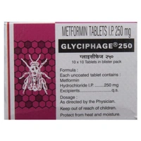 Rx GLYCIPHAGE 250-1X10 TABLETS - 1X10 TABLETS