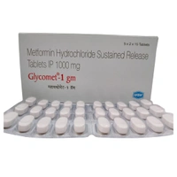 Rx GLYCOMET 1GM-1X15 TABLETS - 1X15 TABLETS