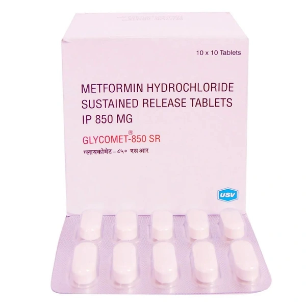 Rx GLYCOMET 850SR-1X10 TABLETS - 1X10 TABLETS