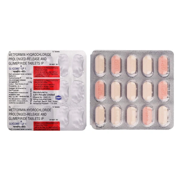 Rx GLYCOMET GP 1-1X15 TABLETS - 1X15 TABLETS