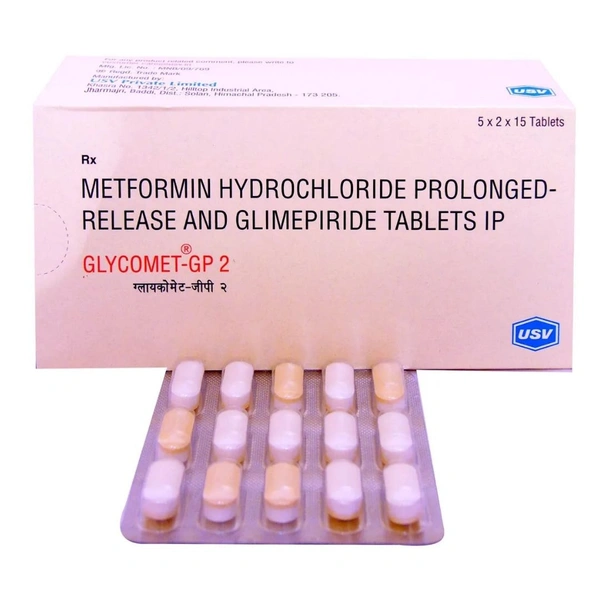 Rx GLYCOMET GP 2-1X15 TABLETS - 1X15 TABLETS