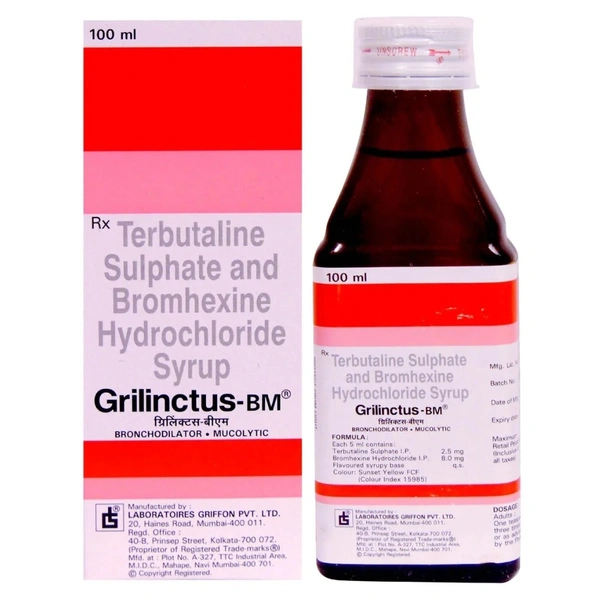 Rx GRILINCTUS BM SYRUP-100ML - 100ML