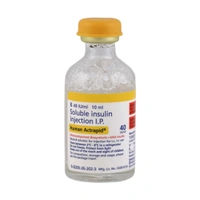 Rx HUMAN ACTRAPID 40IU/ML - 10ML VIAL - 10ML VIAL