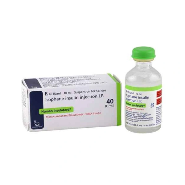 Rx HUMAN INSULATARD 40 I.U/ML - 10ML VIAL - 10ML VIAL