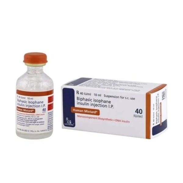 Rx HUMAN MIXTARD 40 IU/ML -10 ML - 10ML