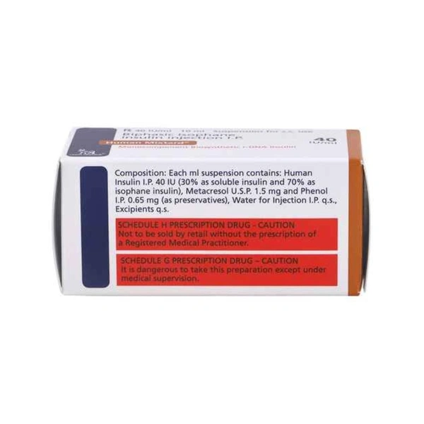 Rx HUMAN MIXTARD 40 IU/ML -10 ML - 10ML