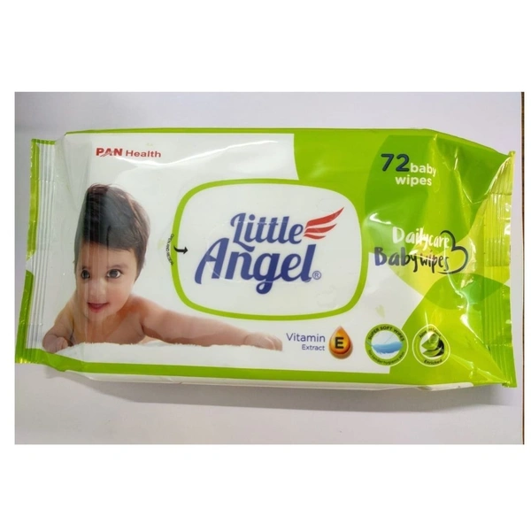 LITTLE ANGEL BABY WET WIPES - 72 WIPES