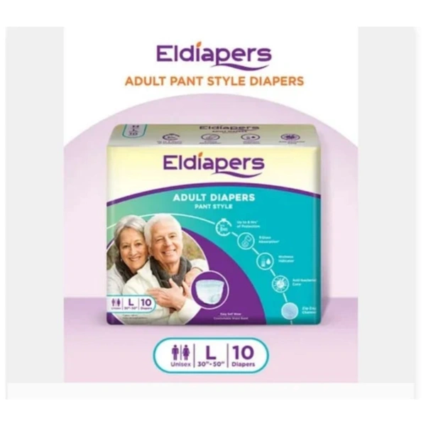ELDIAPERS-LARGE-PANT STYLE-10 PACKING - 10 PACKING