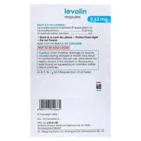 Rx LEVOLIN 0.63MG RESPULES - 6X2.5ML - 6X2.5ML