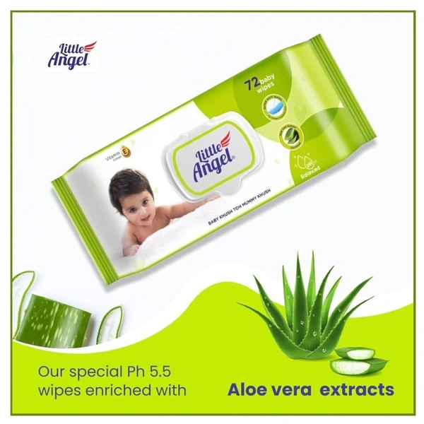 Rx LITTLE ANGEL WET WIPES-72 WIPES - 72 WIPES