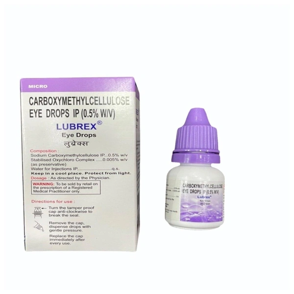 Rx LUBREX EYE DROPS -10ML - 10ML