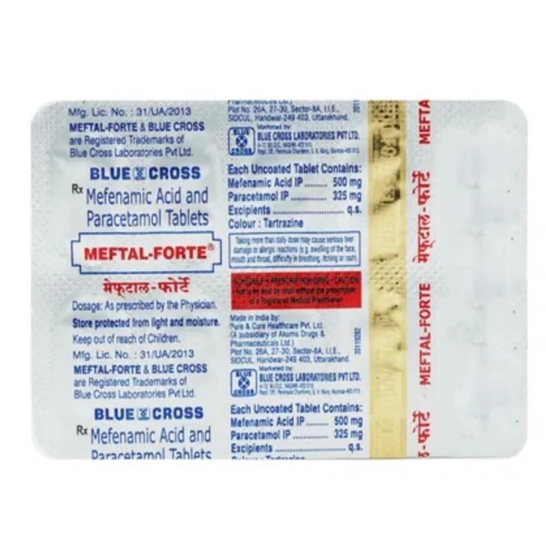 RX MEFTAL FORTE-1X10 - 1X10